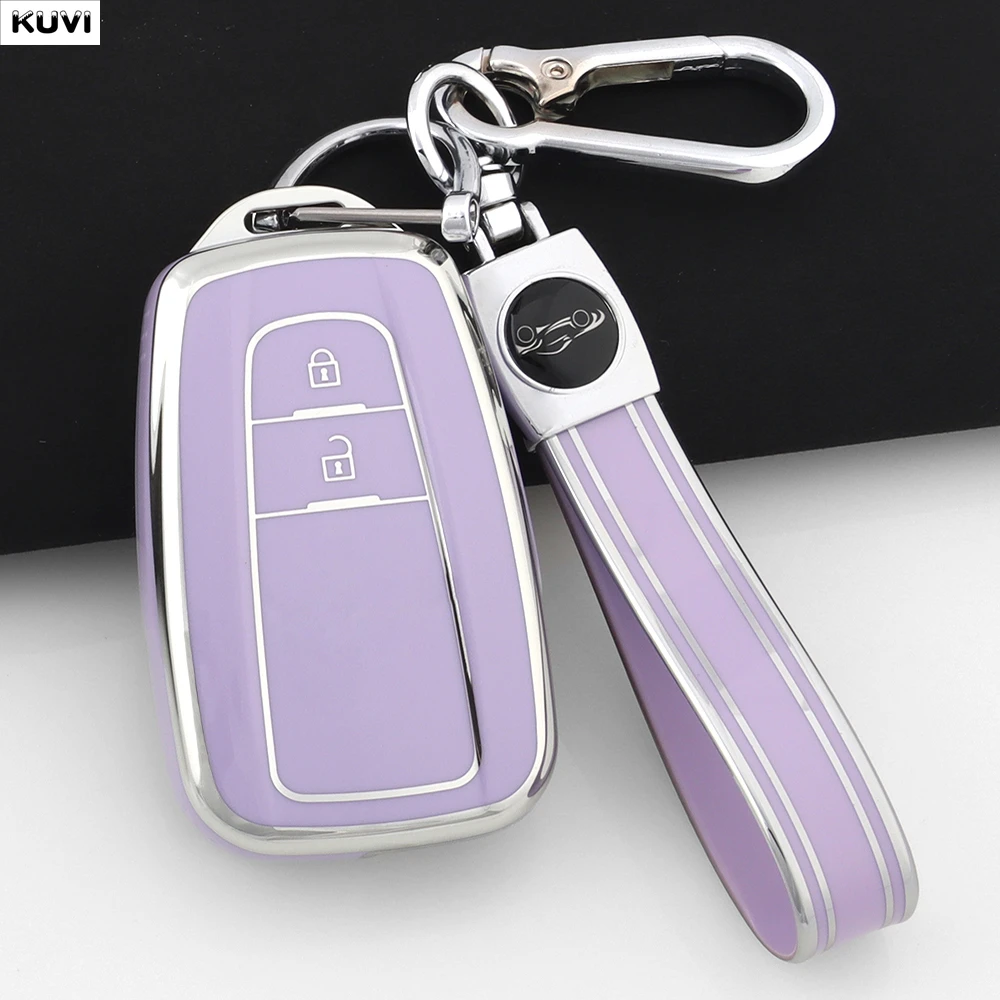 Funda Protectora de TPU para Llave de Coche de 2 Botones, Carcasa para Llave Inteligente para Toyota Corolla, Prius, Camry, CHR, C-HR, RAV4, Altis, Land Cruiser, Prado