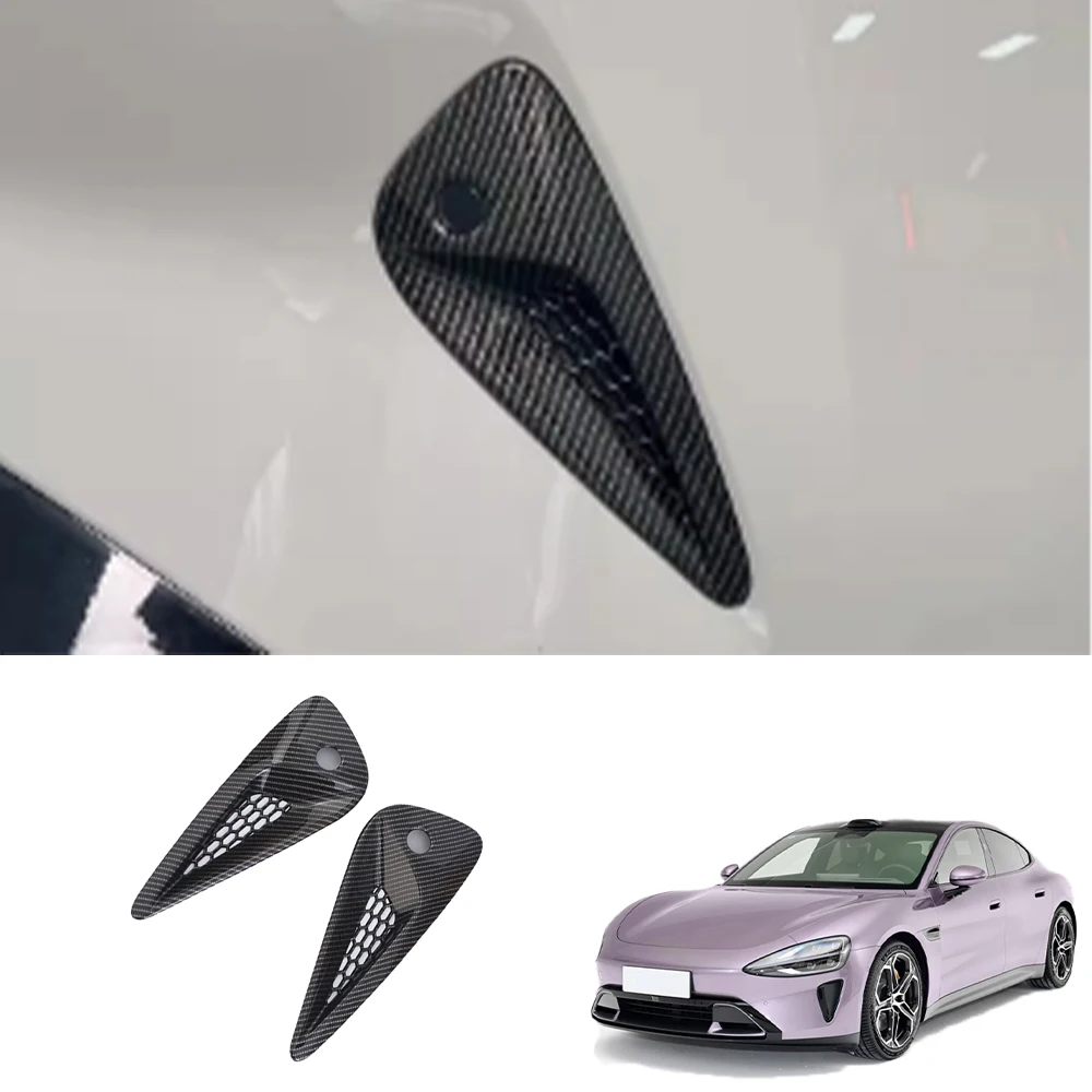 

Car For Xiaomi Su7 2024 Accessories Carbon Fibre Texture Rear Foglight Cover Auto Exterior Trim Protector Parts Stickers