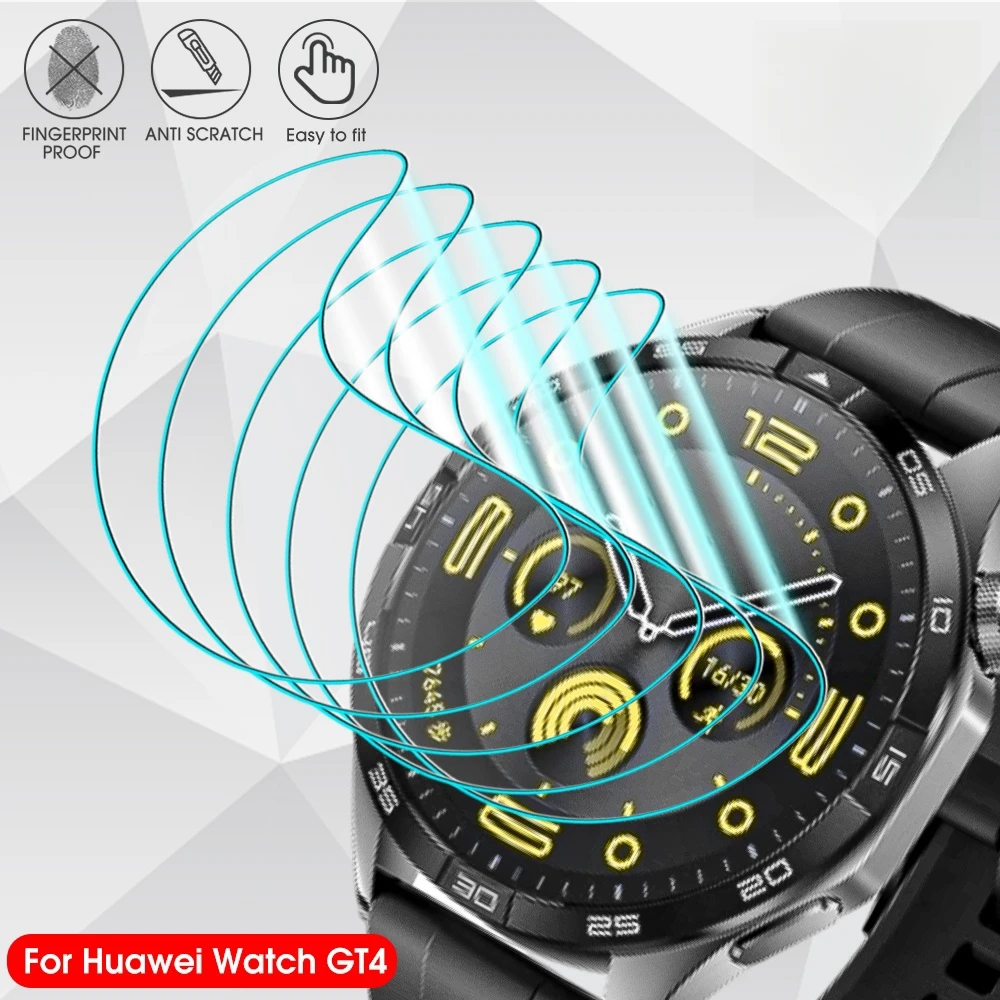 Anti-Scratch Hidrogel Soft TPU Film para Huawei Watch, Protetor de Tela, Smartwatch, GT4, GT 4, 46mm, 41mm, 41mm