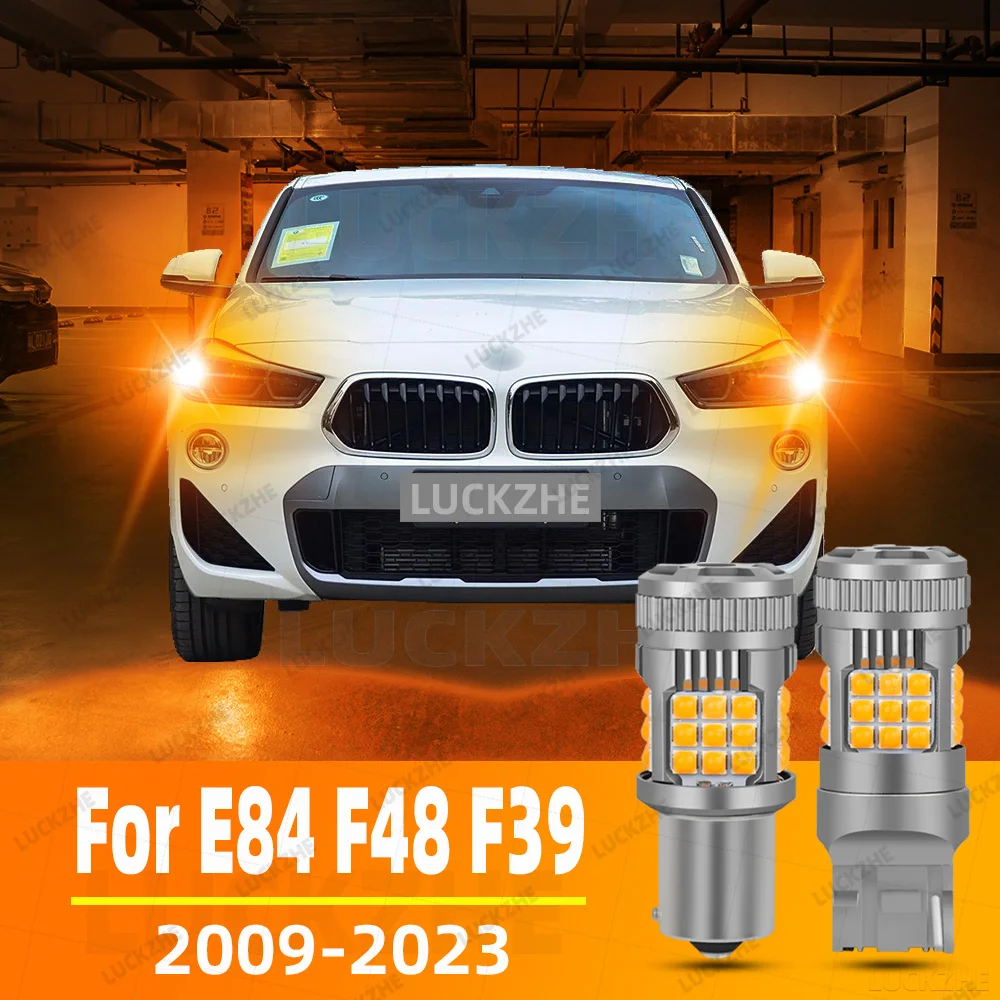 

LED Front Rear Turn Signal Lights For BMW X1 E84 F48 X2 F39 Accessories Yellow Indicator Lamp Blinker Bulb 2009-2023 2015 2016