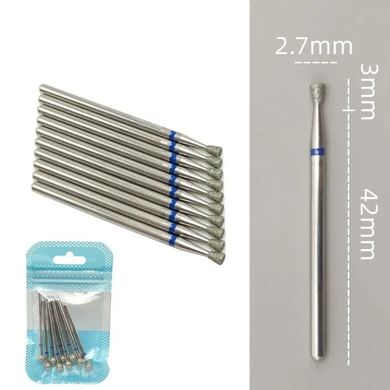 10 teile/satz Diamant Nagel Bohrer Rotery Elektrische Fräser für Pediküre Maniküre Dateien Häutchen Grat Nagel Werkzeuge Zubehör