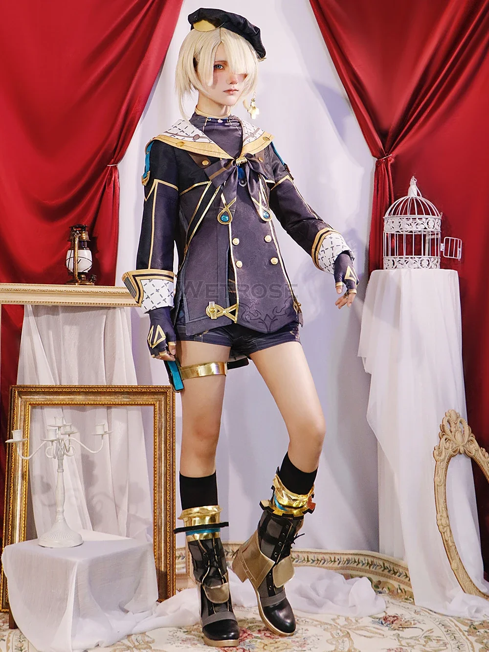 直販最安 コスプレ衣装 ブーツ 原神 フレミネ lardoo製 女性Mサイズ