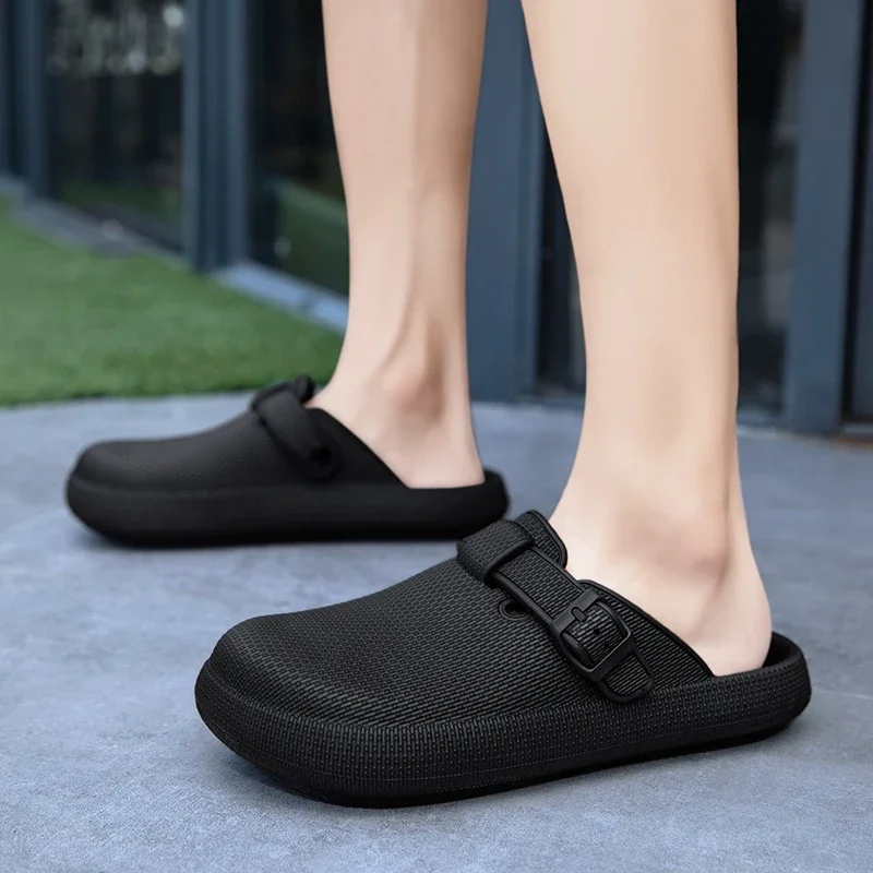 Waterproof Oil Proof Men Chef Shoes Lightweight Eva Men Slippers Breathable Couple Casual Shoes Outdoor Garden Clogs Beach Shoes