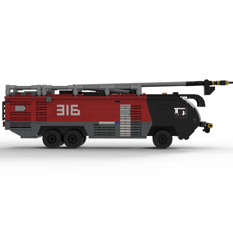 Moc Building Blocks Rosenbauer Fire Truck Technology Modular Bricks Model  Gifts Christmas Toys DIY Sets Assembly