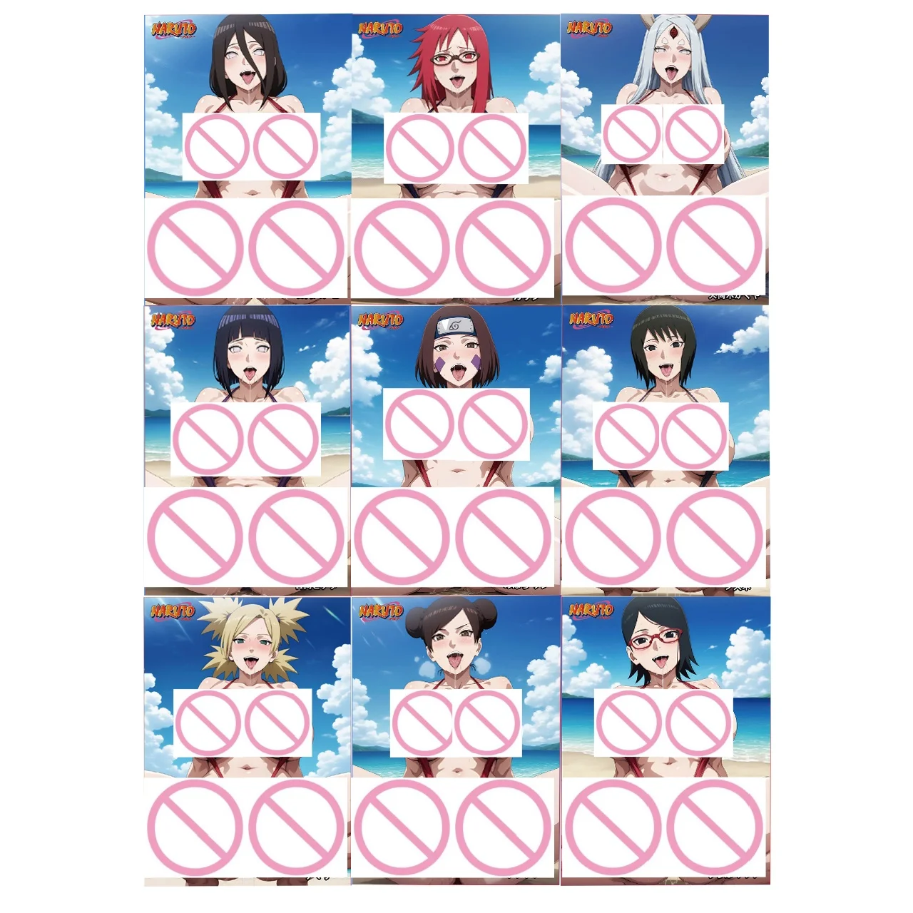 

Коллекционные карточки по аниме «Наруто»: Серия «Пляж богинь» (выпуски 1-2) — Юуи Куренай, Тентен, Тэмари, Чиё. DIY-карточки с цветными эффектами. Игровые коллекционные карточки. Подарок.