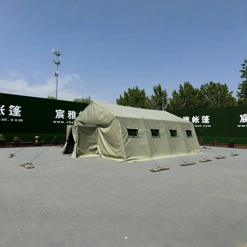 Heavy Duty PVC Tarpaulin All Weather Winter Frame Tent Large Modular Outdoor Shelter For Russia