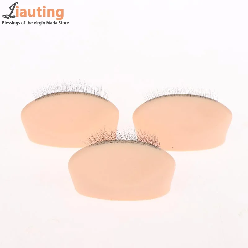 1 pz modello in silicone per pratica ciglia con estensioni ciglia realistiche, strumento riutilizzabile per l'estensione delle ciglia