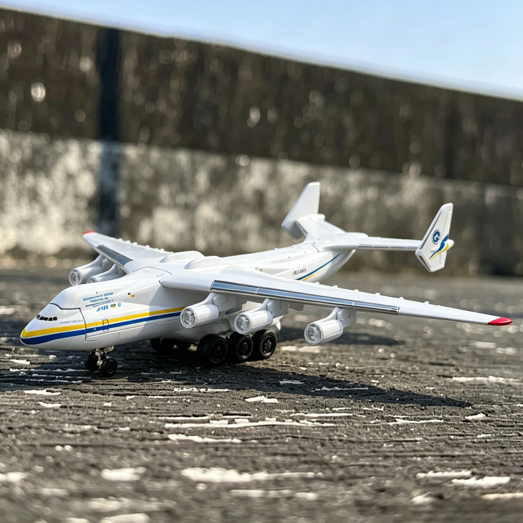 An-225 Transport Aircraft TU-160 Alloy Diecast Plane Model With Tank & Display Stand Sound Light Pull Back Collection Gift