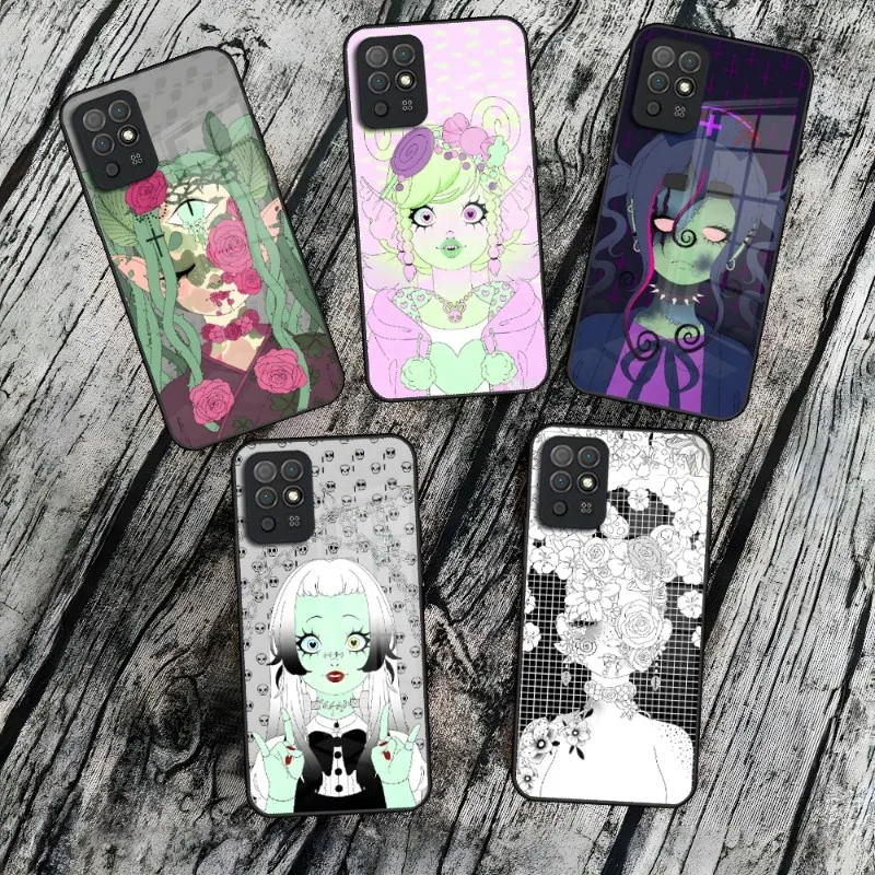 Monster Girl Maker Phone Case For Huawei P50 P40 P30 P20 P10 P9 Lite Psmart Mate 40 Honor 60 50 30 Pro Plus Toughened Glass