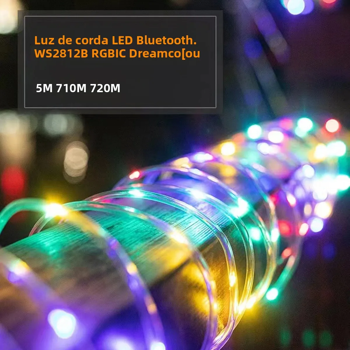 Pátio ao ar livre cerca janelas decoração luzes corda usb 5v rgb ic ws2812b 5m-20m diy árvore de natal corrimão ornamento guirlanda