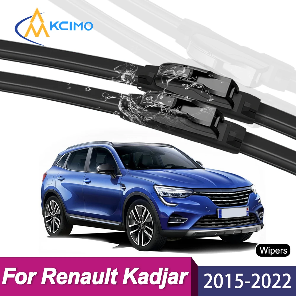 

2PCS Wiper Blades for Renault Kadjar 2015–2022 High Efficiency Low Noise Long Durability