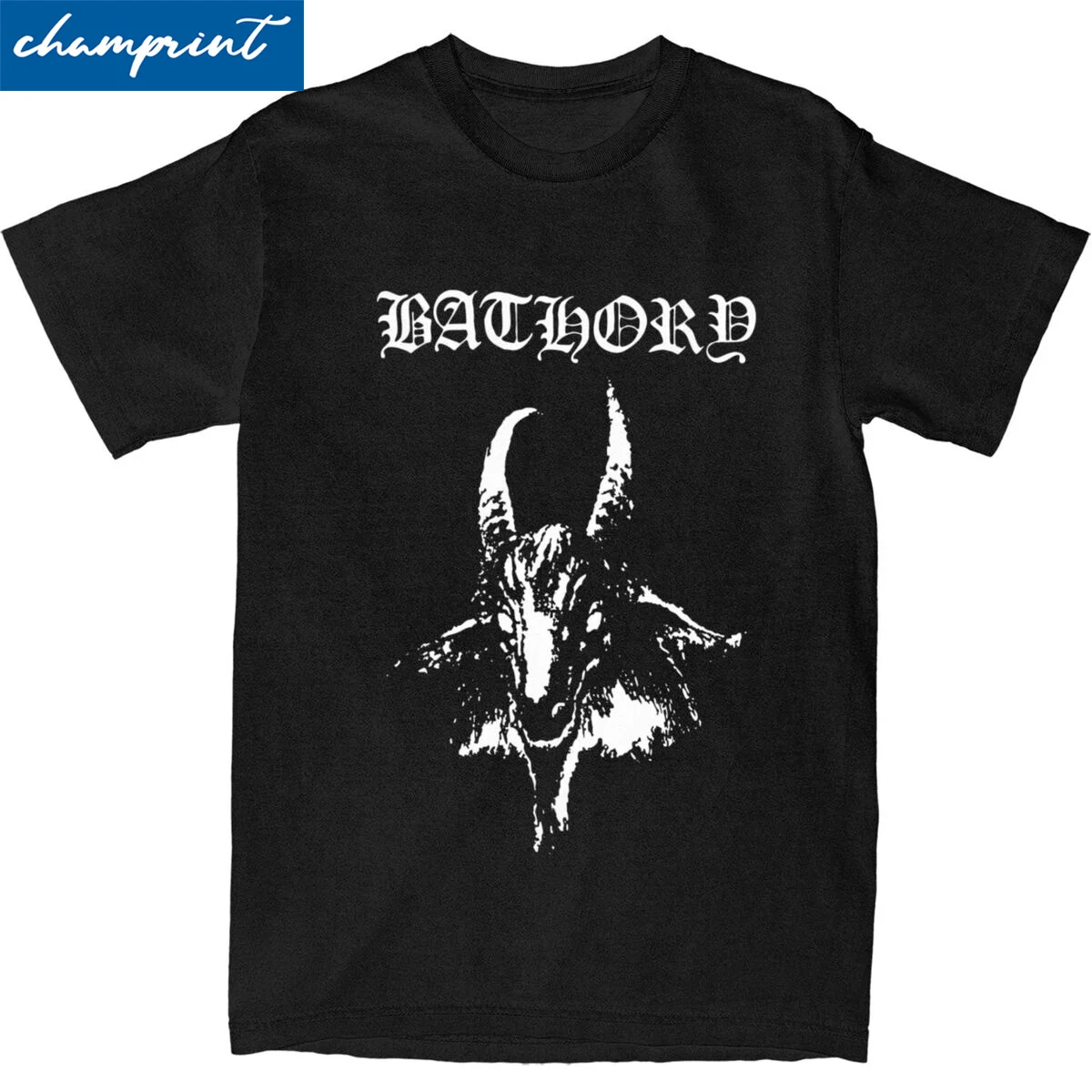 Darkthrone Bathory Black Metal Streetwear Tshirts Men's Cotton Clothes Kawaii Crewneck Short Sleeve