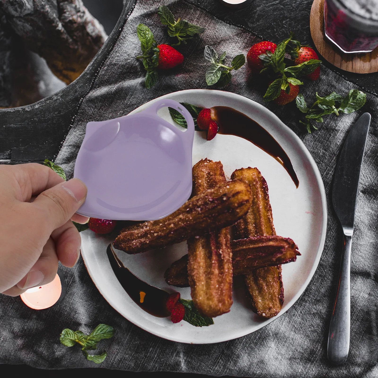 

Ceramic Teapot Shape Tea Bag Plate Lightweight Tea Bag Holder Kitchen Organizer Decorative Snack Dish Snack Bowl