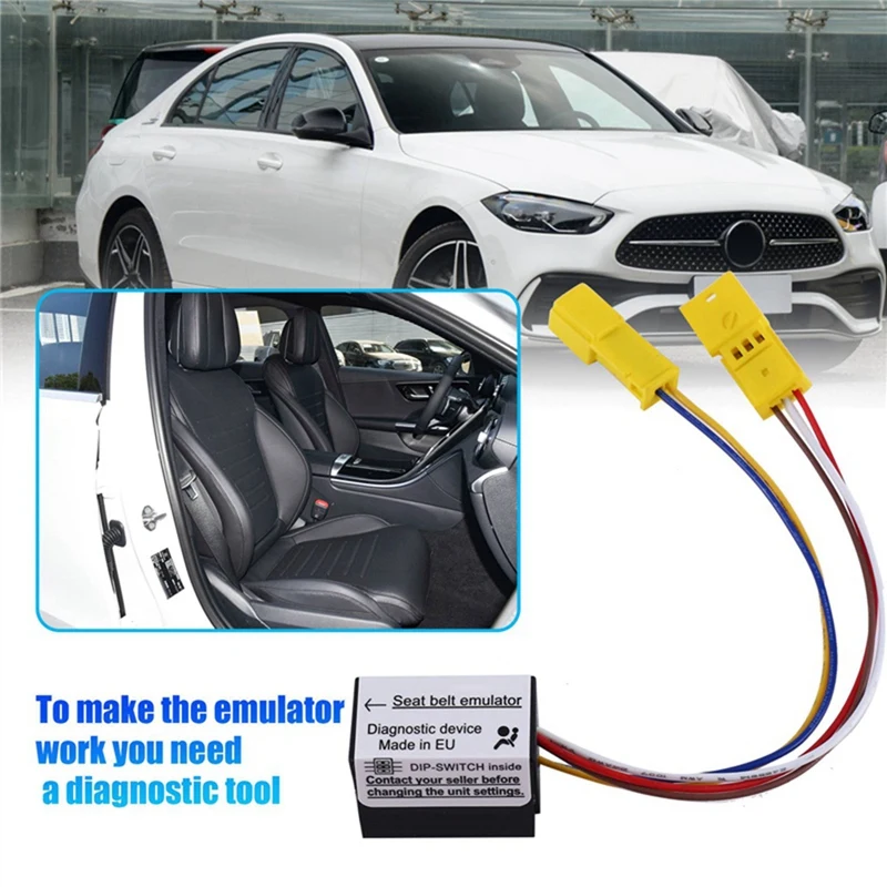 1 PCS Car Seat Occupancy Mat Sensor Emulator Bypass As Shown Plastic For Mercedes C-Class W203 CLK W209 C209 SRS Emulator