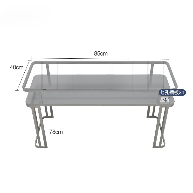 Table à Ongles Sous Vide Simple, Portable, Conception Professionnelle, Table de Manucure en Métal, Verre Nordique, Meubles