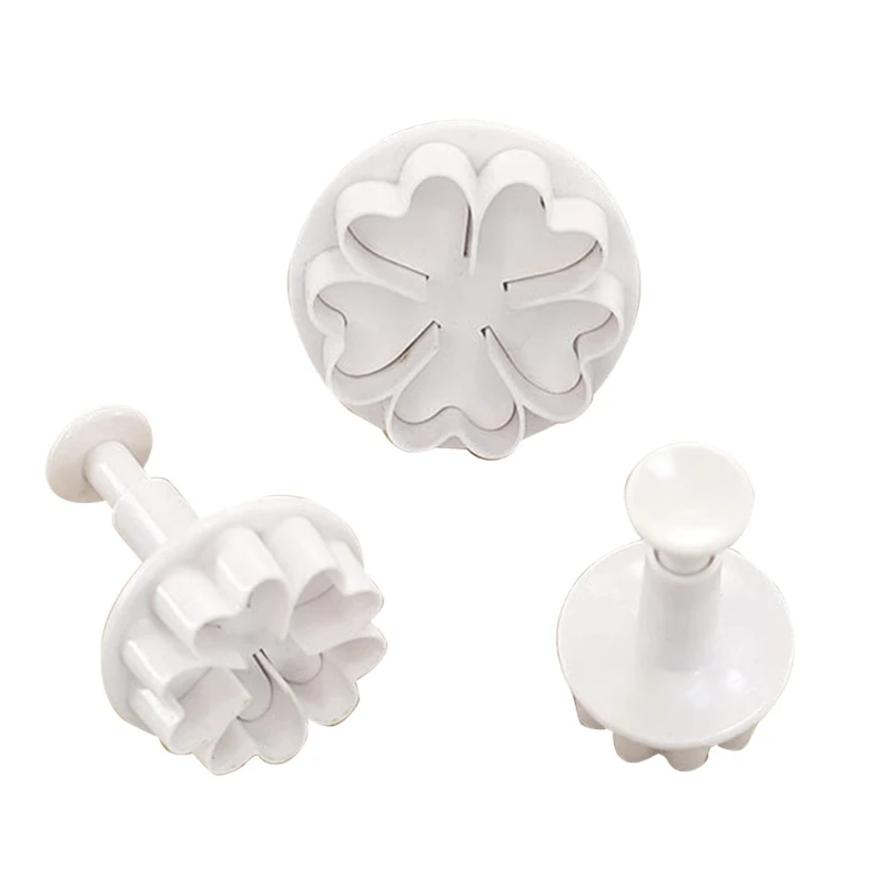 Cookie Molds Multi-Shapes Fondant Stamps Kitchen Accessories Plastic Material