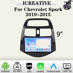 Car Radio for Chevrolet Spark 2010-2015 Multimedia Video Player Carplay Wireless Headunit 9inch Android Autoradio Navigation GPS