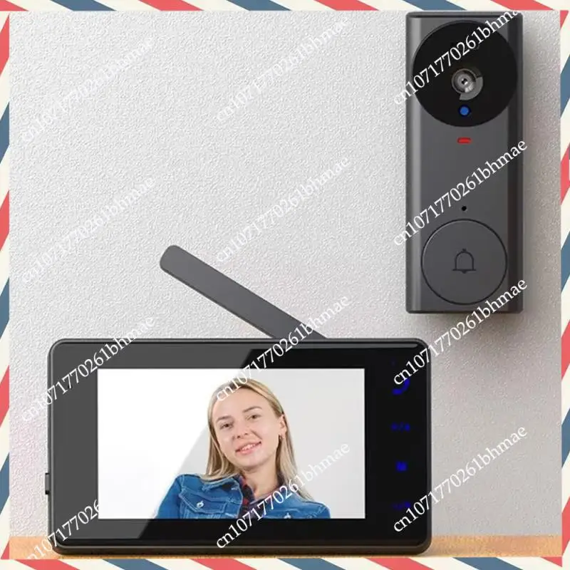 -A21Z Timbre de vídeo inalámbrico IPS de 4,3 pulgadas con visión nocturna infrarroja para vigilancia del hogar, compatible con Wi-Fi 2,4G