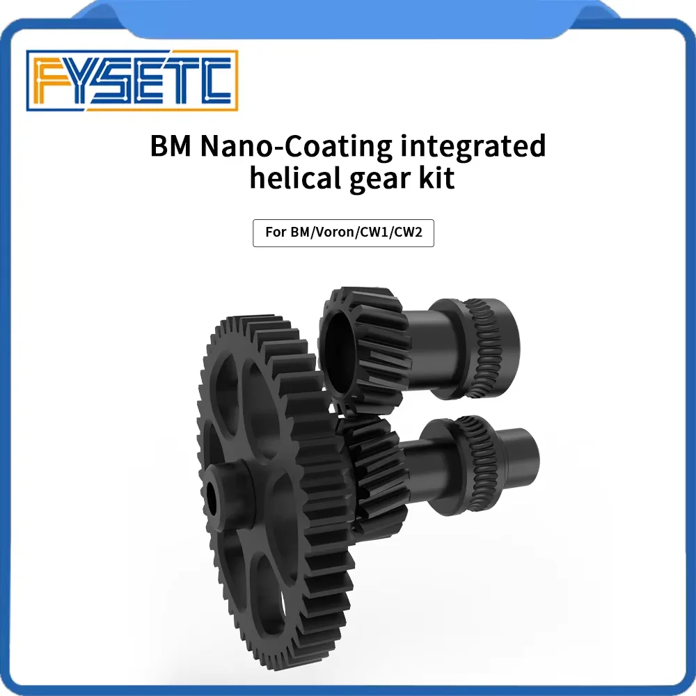FYSETC CNC Pom elicoidale Gear Nano Coating acciaio temprato kit ingranaggio monopezzo di precisione superiore per VORON 2.4 Trident CW1 CW2