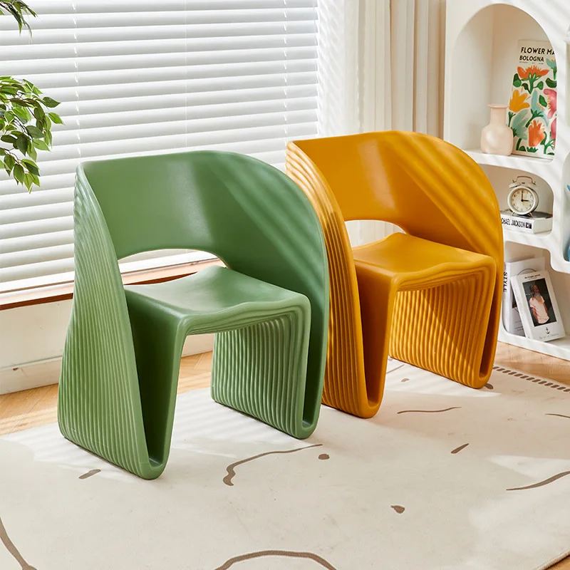 Single sofa chair home living room reading chair modern minimalist creative Internet celebrity plastic leisure lazy chair
