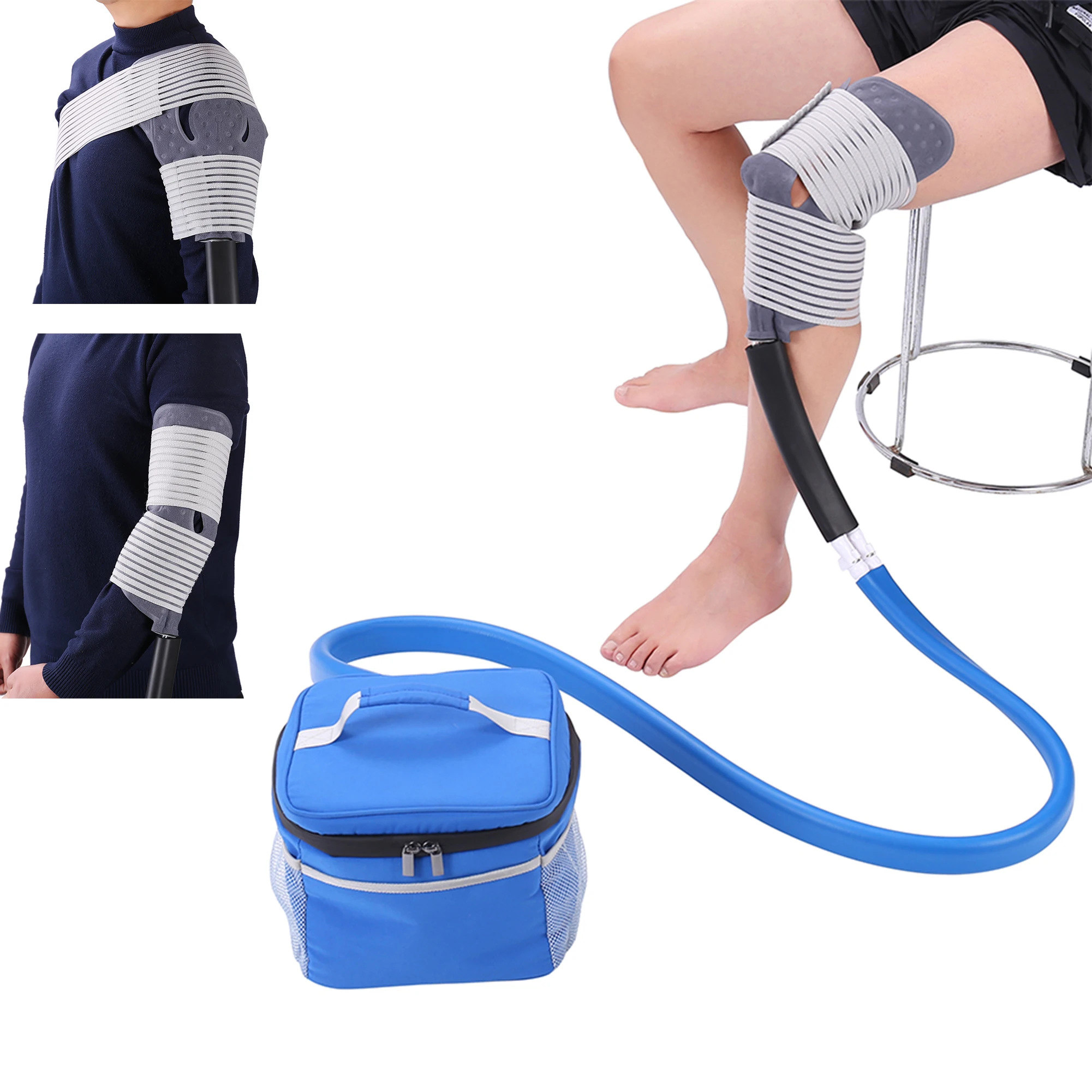 

Customizable Knee Cooler Cold Therapy Ice Machine Cryotherapy Cuff Machine Combines Compression