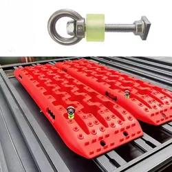 2pcs Universal Platform Roof Rack Recovery Track Stainless Steel Fixing Screws For JEEP Wrangler F150 FJ Cruiser 4x4 Accessories