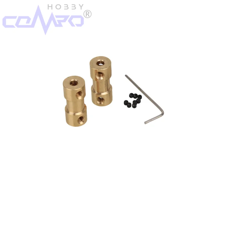 1Pc 2/3/3.17/4/5/6mm N20 Motor Shaft Coupling Coupler Connector Sleeve Adapter Brass Transmission Joint for RC Boat Car Airplane