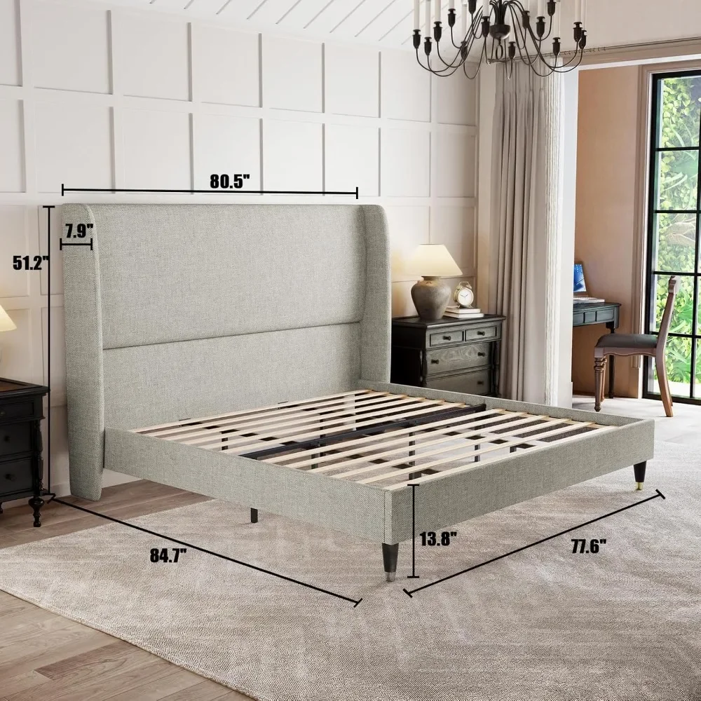 Full Platform Bed Frame 51.2