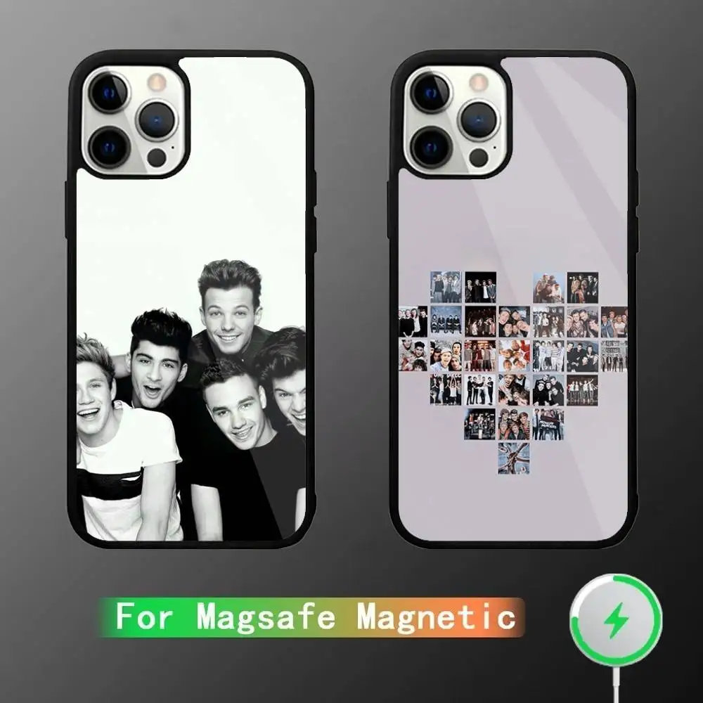 حافظة هاتف OD باند O-One Direction لهاتف iPhone 17,16,15,14,13,12,11,Pro,Max,Plus,Mini,SE4,E شحن لاسلكي Magsafe مغناطيسي
