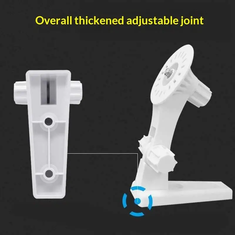 No‑Drill Adjustable Plastic Security Camera Bracket 360 Degree Rotation Mount Holder Wall Stand Surveillance Camera Installation
