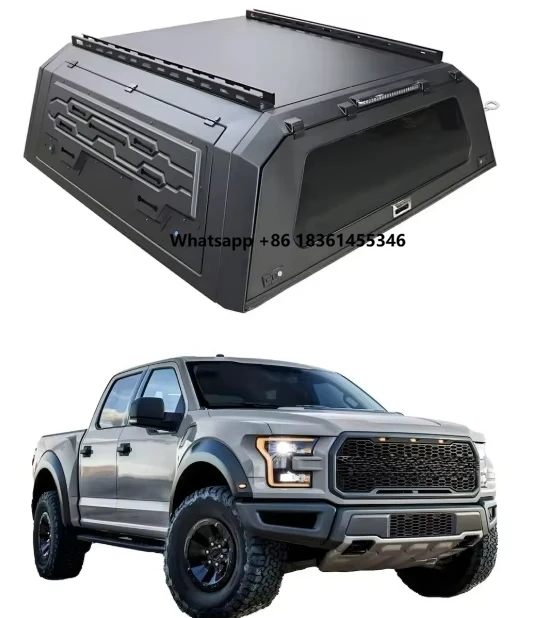 

High Quality Aluminum Alloy Retractable Roll Pickup Hardtop Truck Bed Cover Ranger Camper Shell Customized No Drill