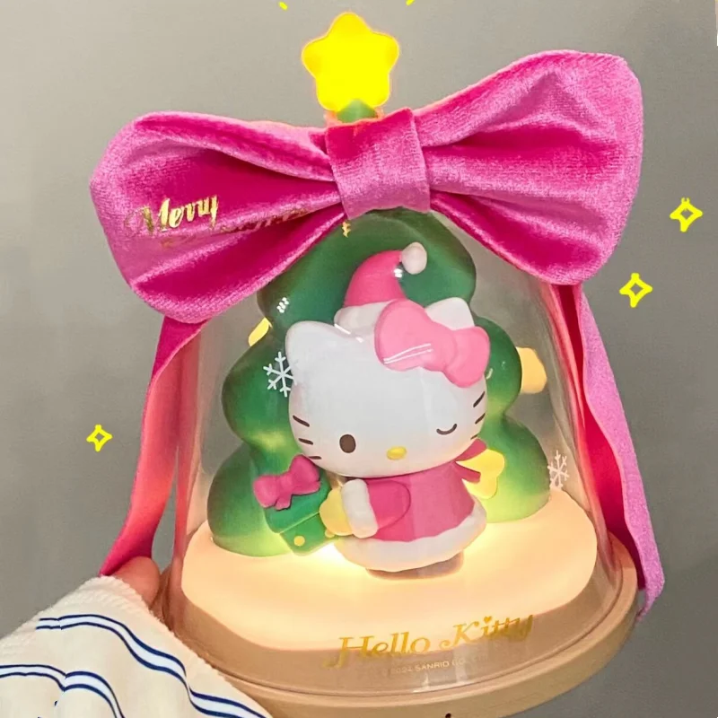 Original Hellokitty Merry Christmas May Your Dream Come True Bedroom Night Light Christmas Ornament Light Kids Christmas Gifts