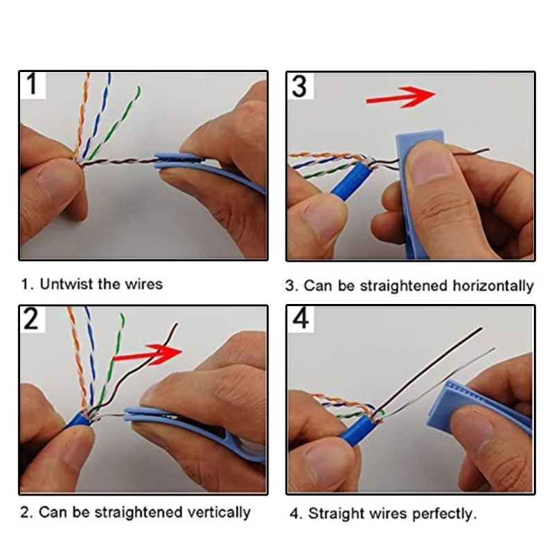 Networking Cable Untangler Tool Plastic Straightener Cabling Efficient Organizers for Home and Office Use IT Technicians