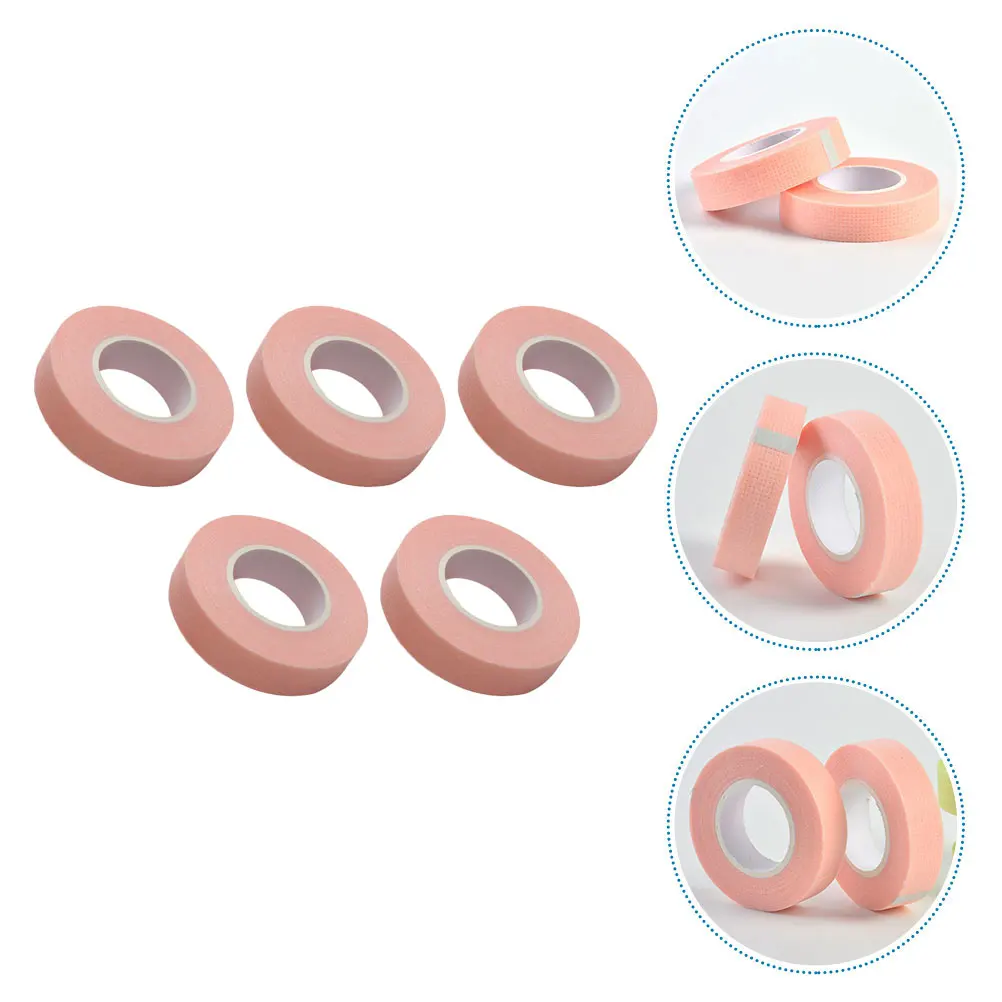 5pcs 5 Rolls 9m Eyelash Isolation Tape Non-woven Breathable Strips False Lashes Grafting Tool Adhesive Fabric Supply