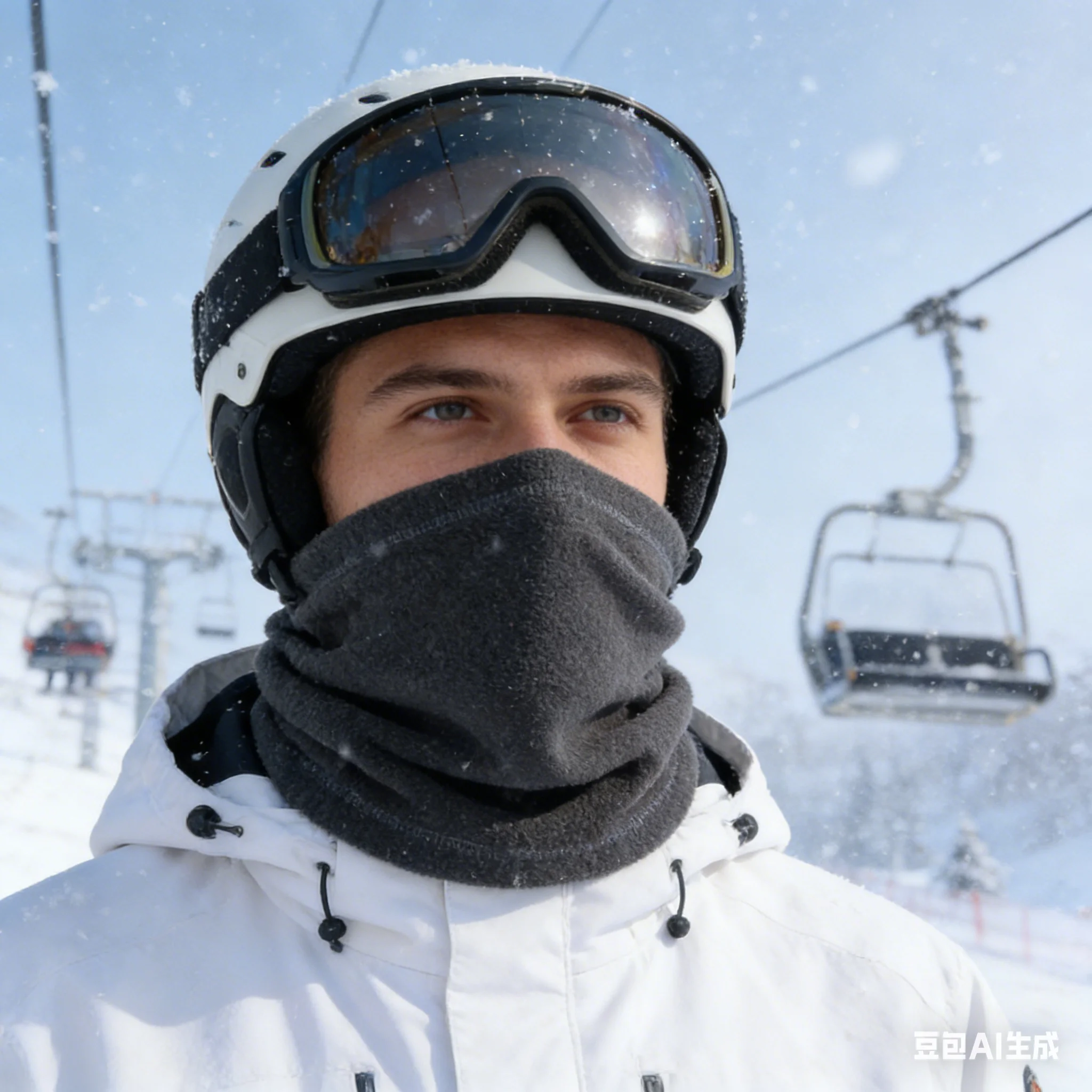 

Зимний утеплитель для шеи, флисовый лыжный платок, гетры, шарф, шейный платок с шнурком для езды на велосипеде, термобелье для лица