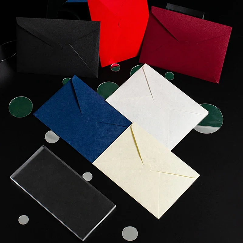 40pcs/lot Linen Texture Envelope Wedding Invitation High-grade Western Envelope Business Supplies Postcards Hemp Weave Envelope