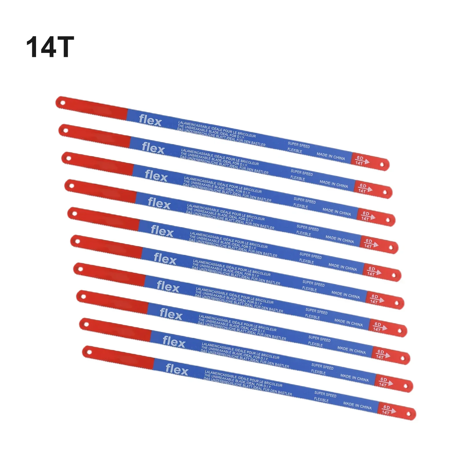 10PCS Bi-Metal Hacksaw Blade Set Hand Saw Blades For Meat Wood Cutting Flexible Steel Folding Hacksaw Blade Hand Tool Part 300mm