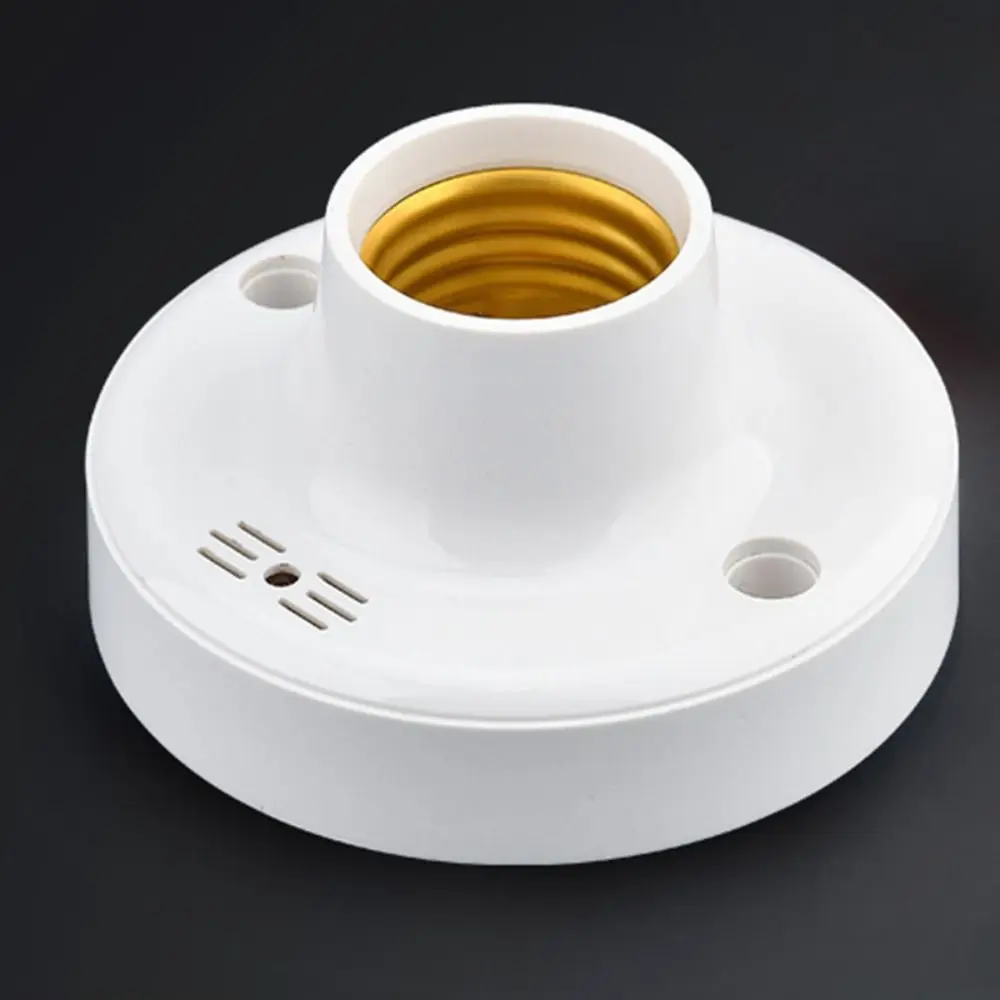 Wall Mount Sound Voice Control Induction Light Bulb Ceiling Lamp Base LED Bulb Socket E27 Lamp Holder