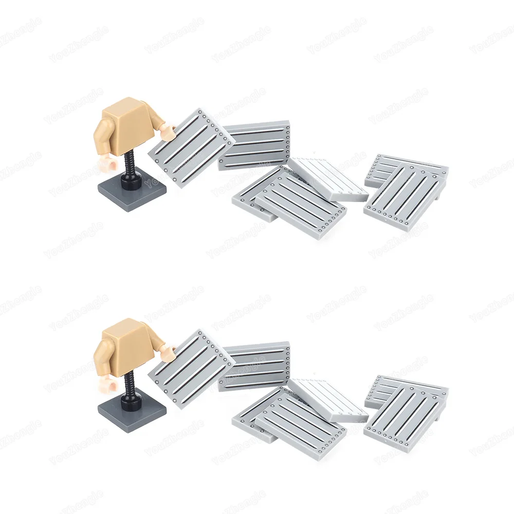 26603 Printed Iron nails Stripe Pattern Building Block Tile 2x3 Basic Parts Assembly MOC figures Equipment Scene Model Gift Toys