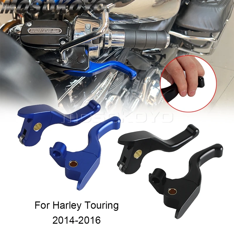 Motorcycle Brake Clutch Hand Control Levers For Harley Touring Street Electra Glide Road King Glide 14-16 FLHTKSE FLTRUSE FLHXS