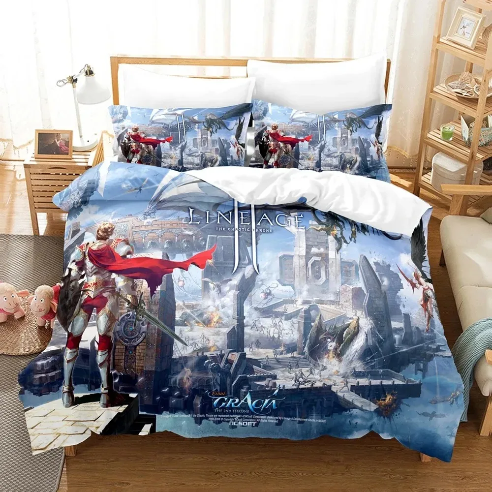 

3D Printed Lineage Bedding Set The Chaotic Throne Duvet Cover 3Pcs Double Twin Full Queen King Adult Boys Bedclothes Quilt Cover