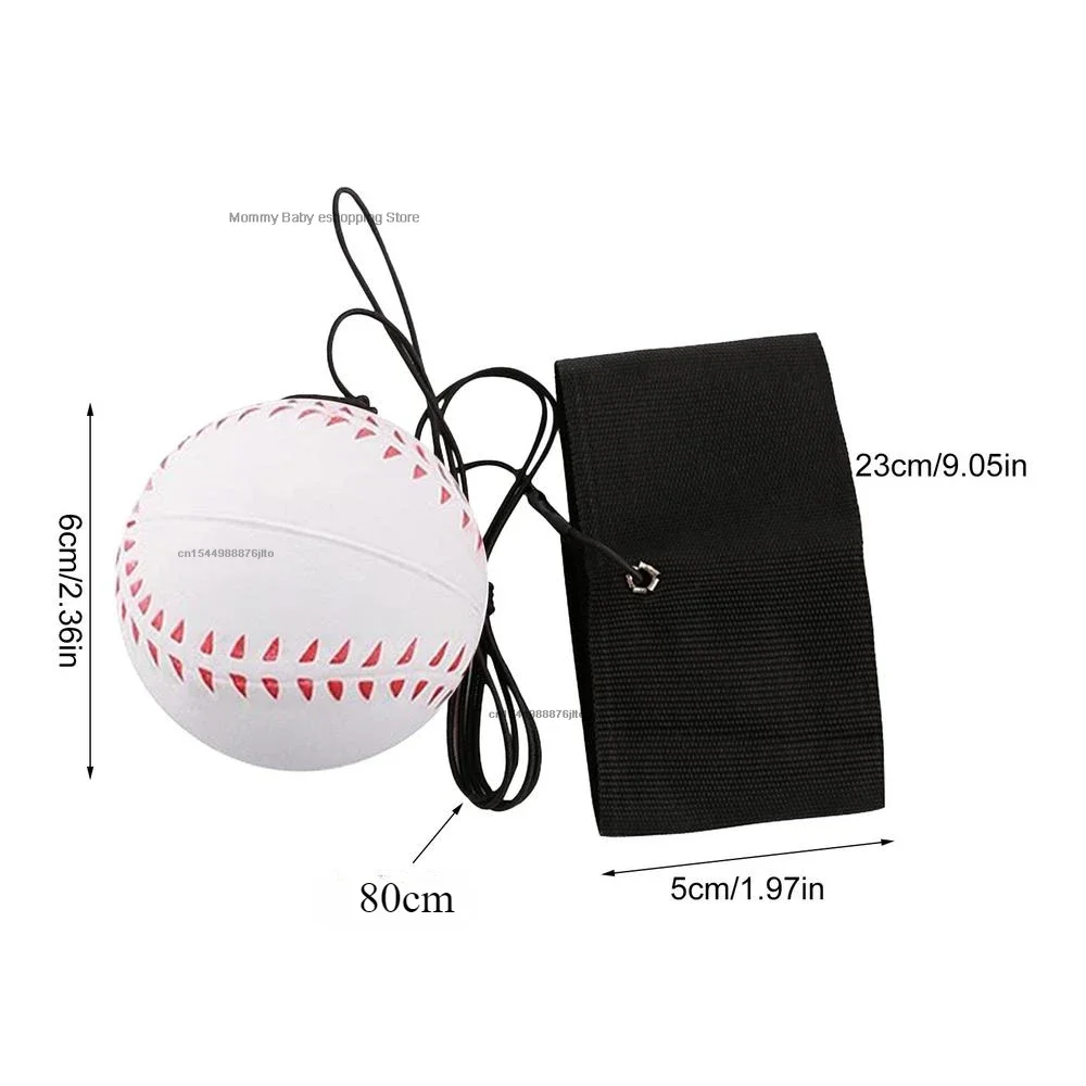 Wrist Return Ball Elasticity Rubber Ball for Wrist Exercise Hand Strengthening Outdoor Indoor Bouncy Ball Wristband Kids Toys