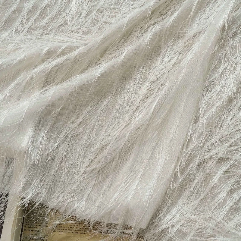 

Fashionable and Elegant Tassel Chiffon Fabric for Spring and Summer Stylish Clothing Shirts, Dresses and Camisoles By The Meter