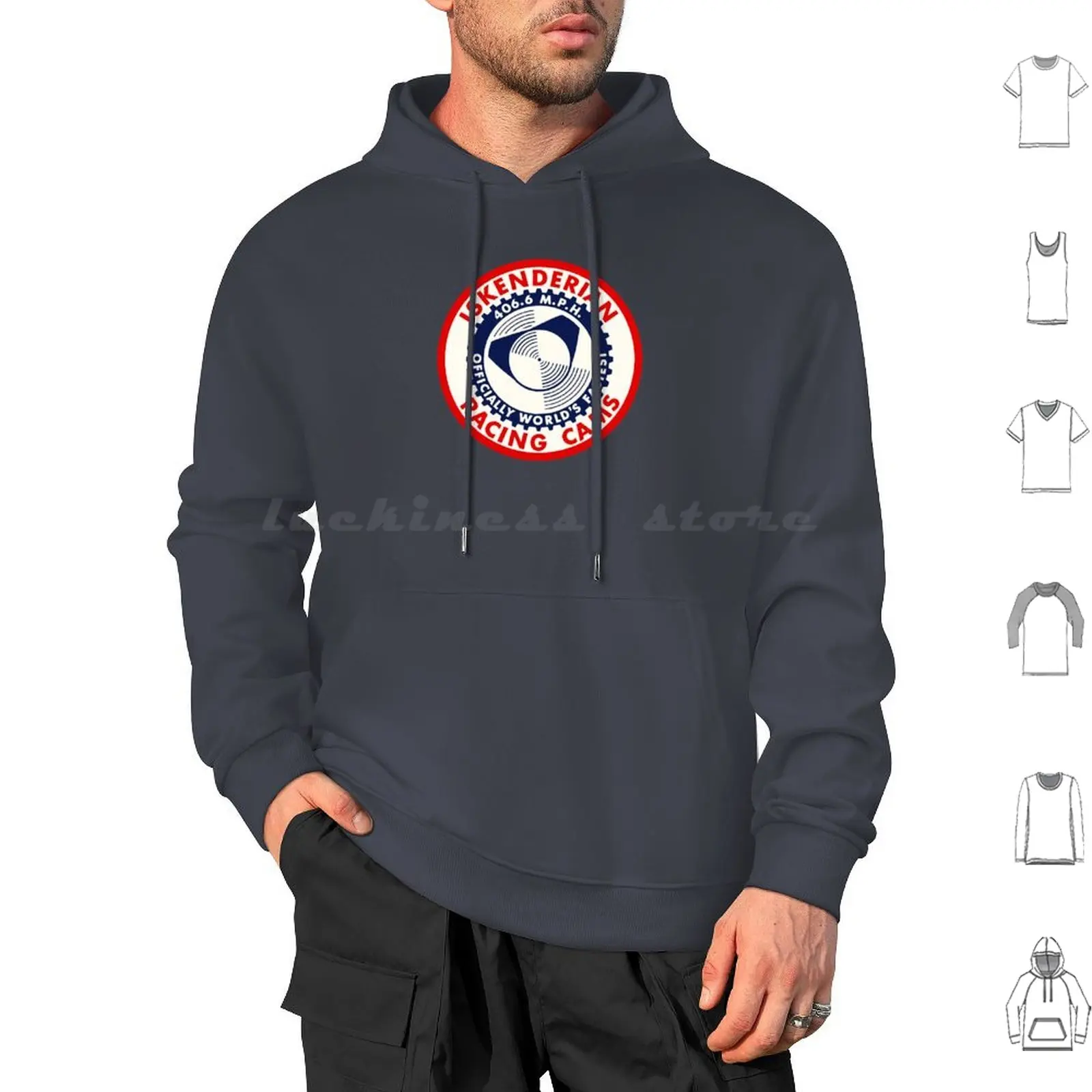 Isky Iskenderian Racing Cams World's Hoodie cotton Long Sleeve Isky Iskenderian Racing Cams Worlds