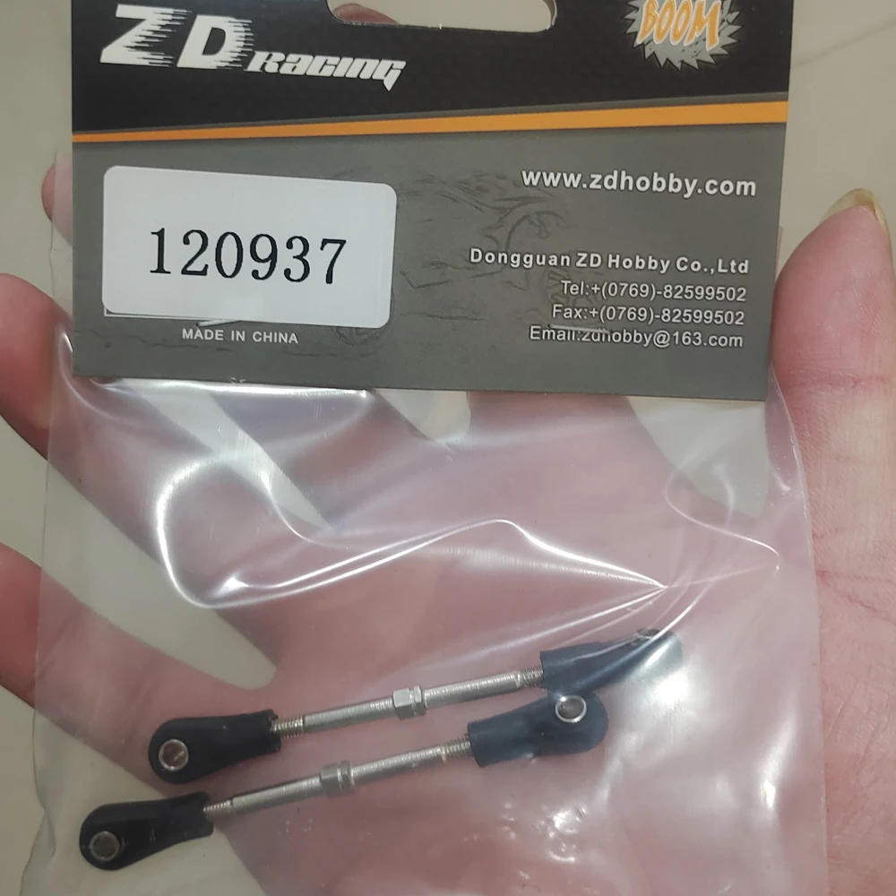 ZD Racing 1/10 DBX-10 DBX10 10421-S Desert Buggy RC Car Original Parts Spare Accessories 78mm Rear Upper Tie Rods 7196 120937
