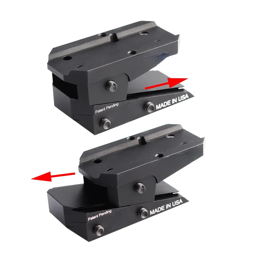 MAGORUI Höhenverstellbarer Slide Red Dot Adapter Riser Sight Mount Passend für T1 T2 /Aimpoint/MRO/RMR/Holosun