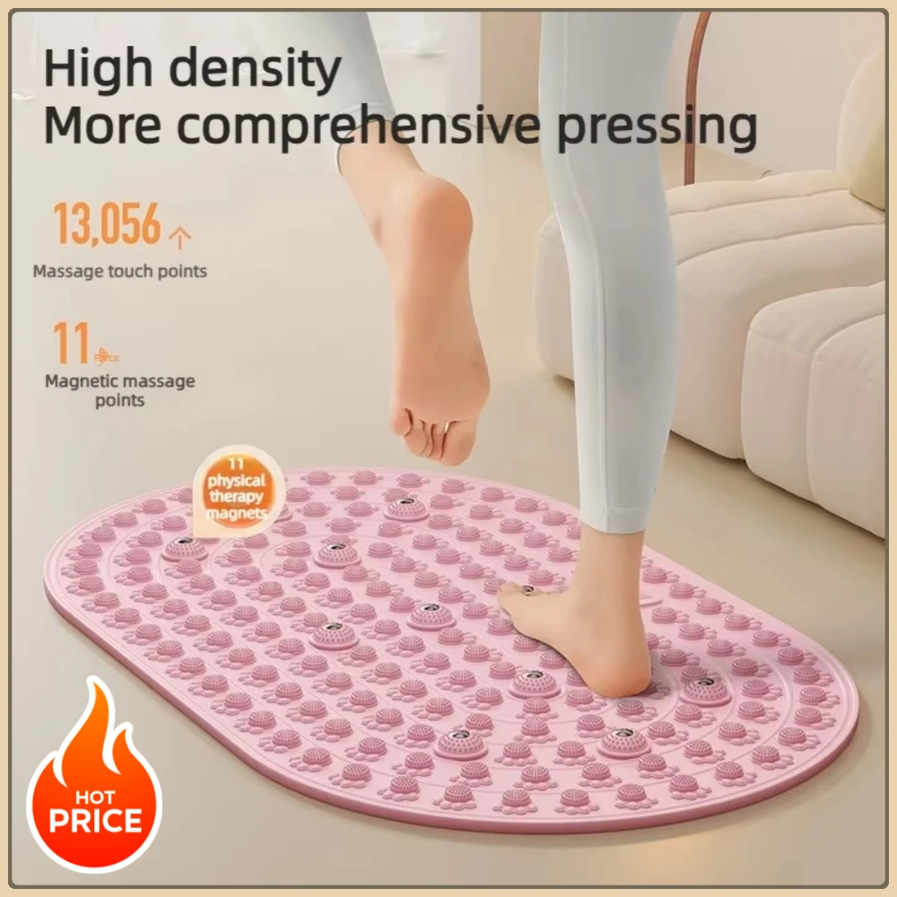 Foot Acupressure Mat Yoga Massage Board Anti Fatigue Walk Stone Acupoint Particle Mat Portable Foot Care Massage Tool  Home Foot