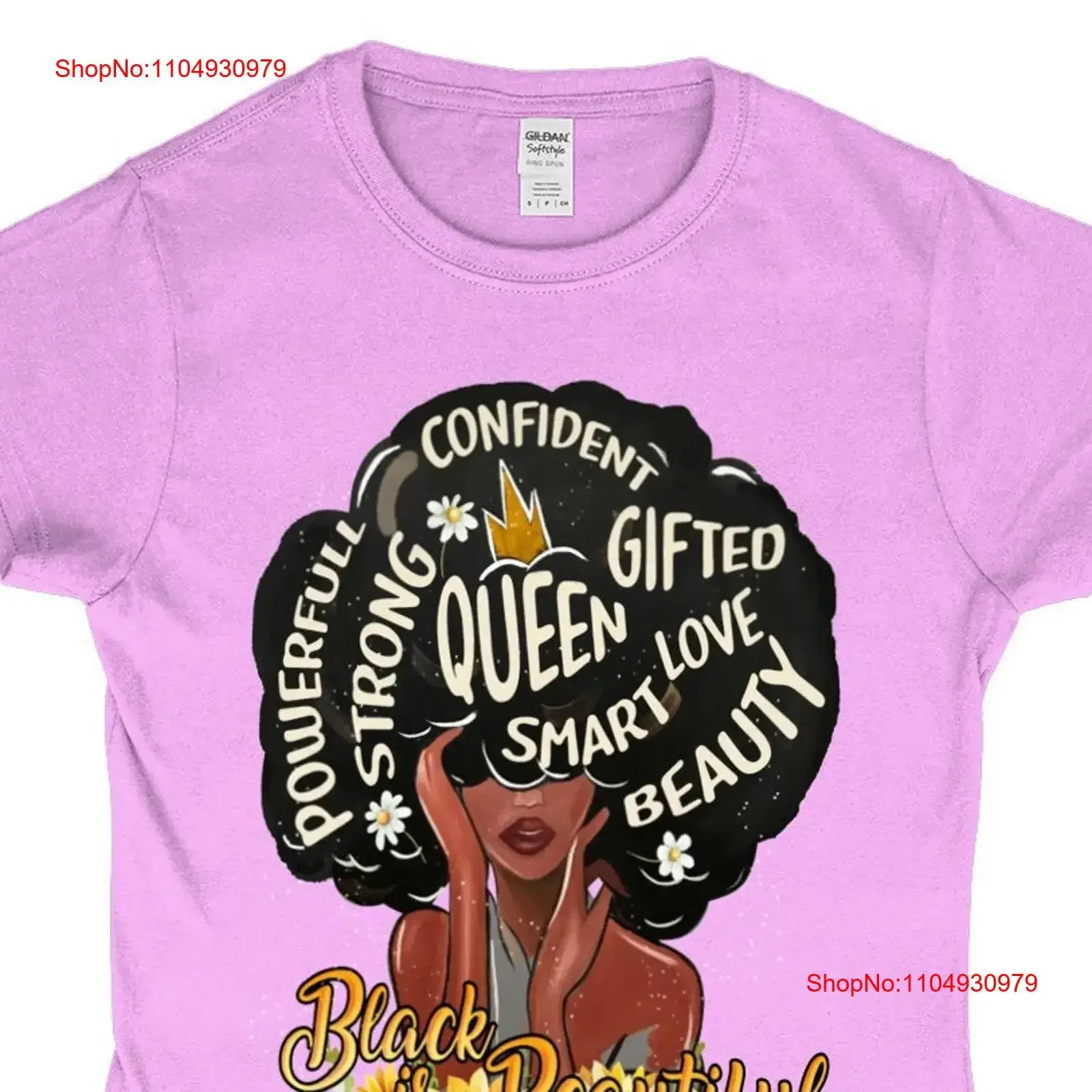 تي شيرت أسود وملكة ملابس فخر سحرية للفتيات ملابس حضرية عرقية عتيقة مغسولة ومتعددة الاستخدامات وناعمة ممتدة