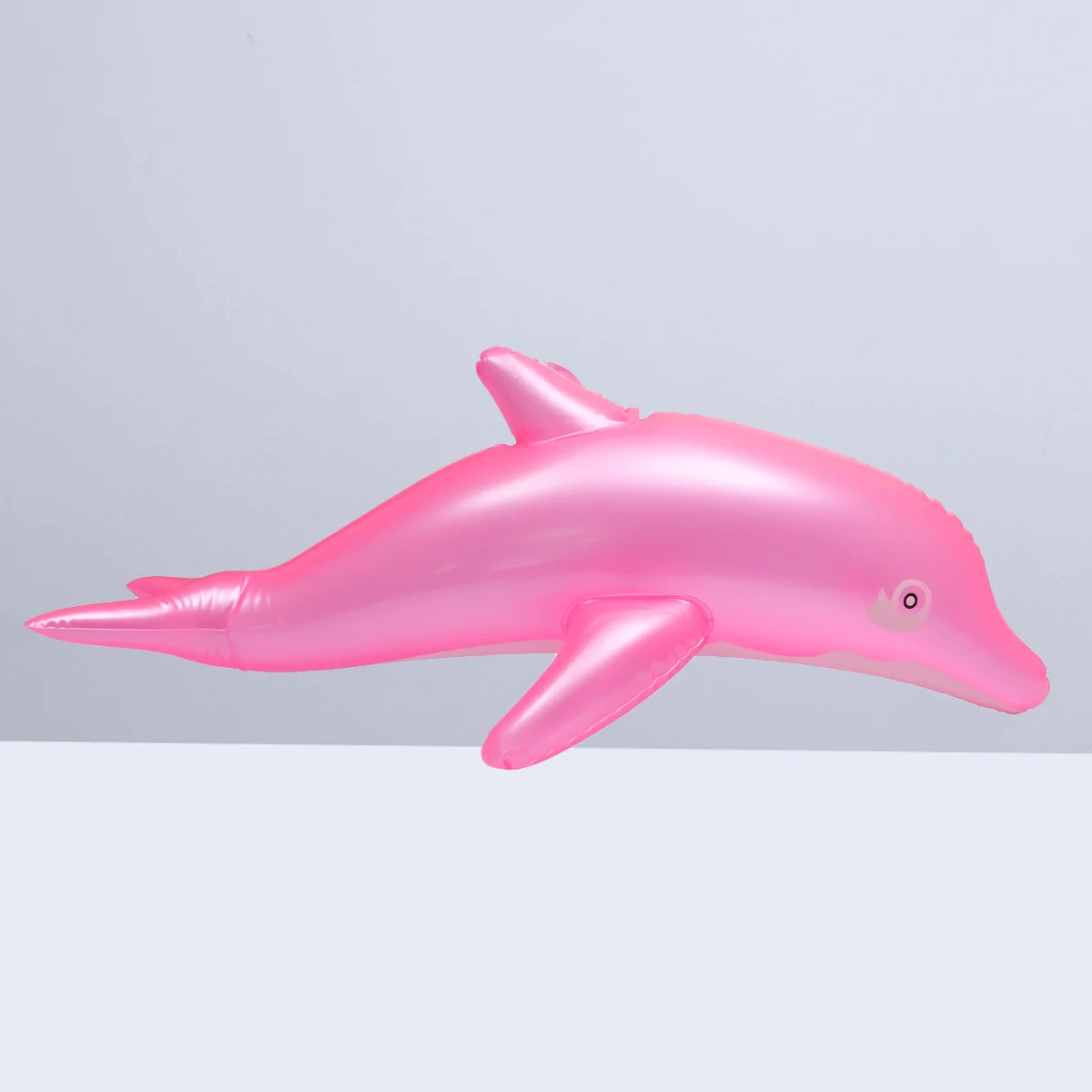 Inflatable Dolphin Blow Up Bath Time Toy Swimming Pool Beach Toy Party Favor Gift(Pink)