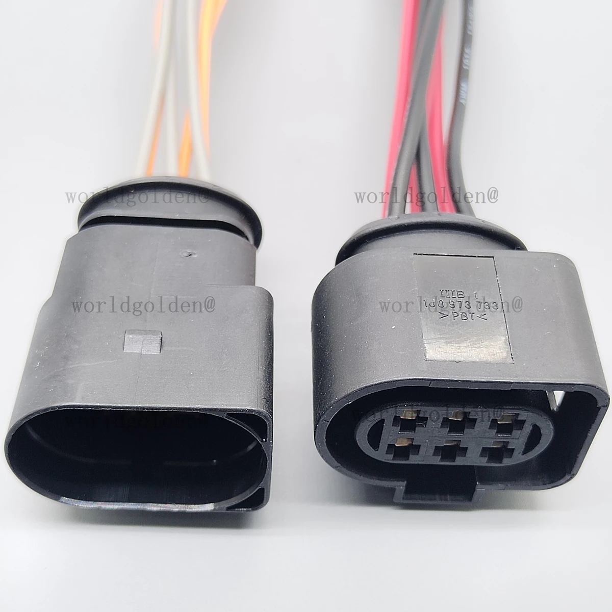 6Pin Sealed Wiring Connector Set 1J0973833 1J0973733 for Universal Vehicles Exterior Harness Replacement car connector